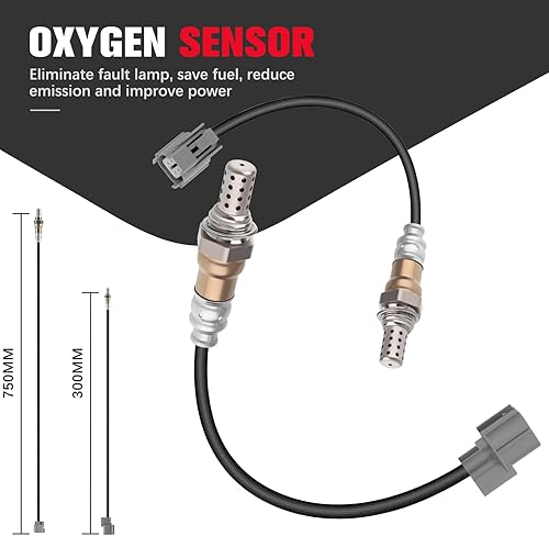 Miniatura 2 de Sensor de oxígeno O2 aguas arriba aguas abajo compatible con 2001-2005 para Honda Civic SG1861, 234-4011, 234-4123, 234-4659