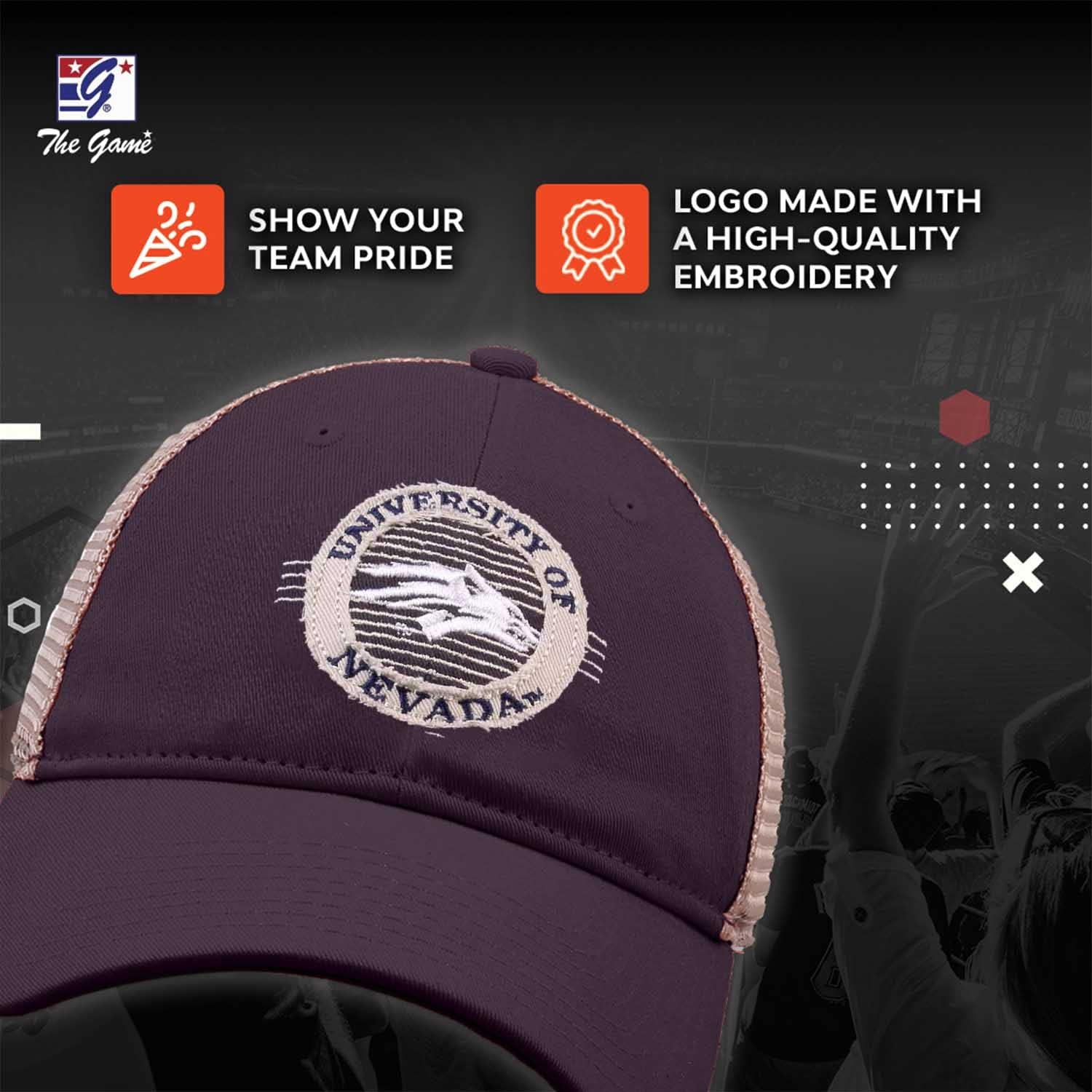 The Game NCAA Snapback - Patch Meshback - Classic Comfort - Adjustable Size - Let Everyone Know which Team You Support