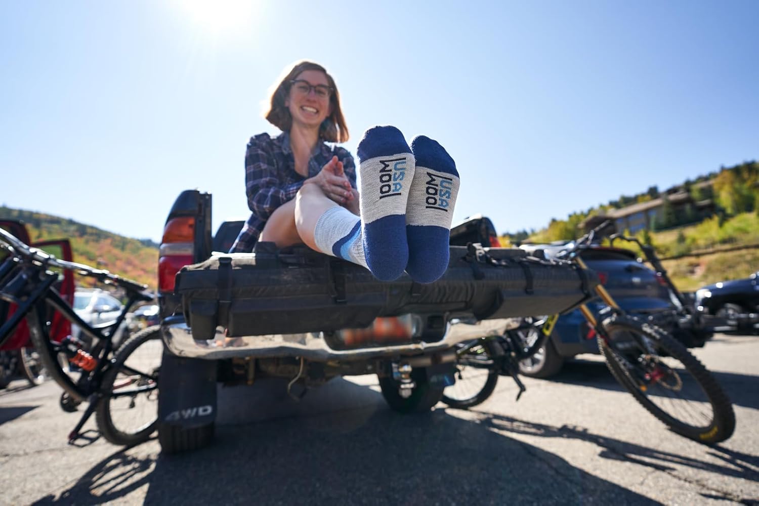 GRIP6 Crew Socks - Merino Wool Socks Made in the USA, Lightweight Wool Hiking Socks, Crew Socks for Men and Women