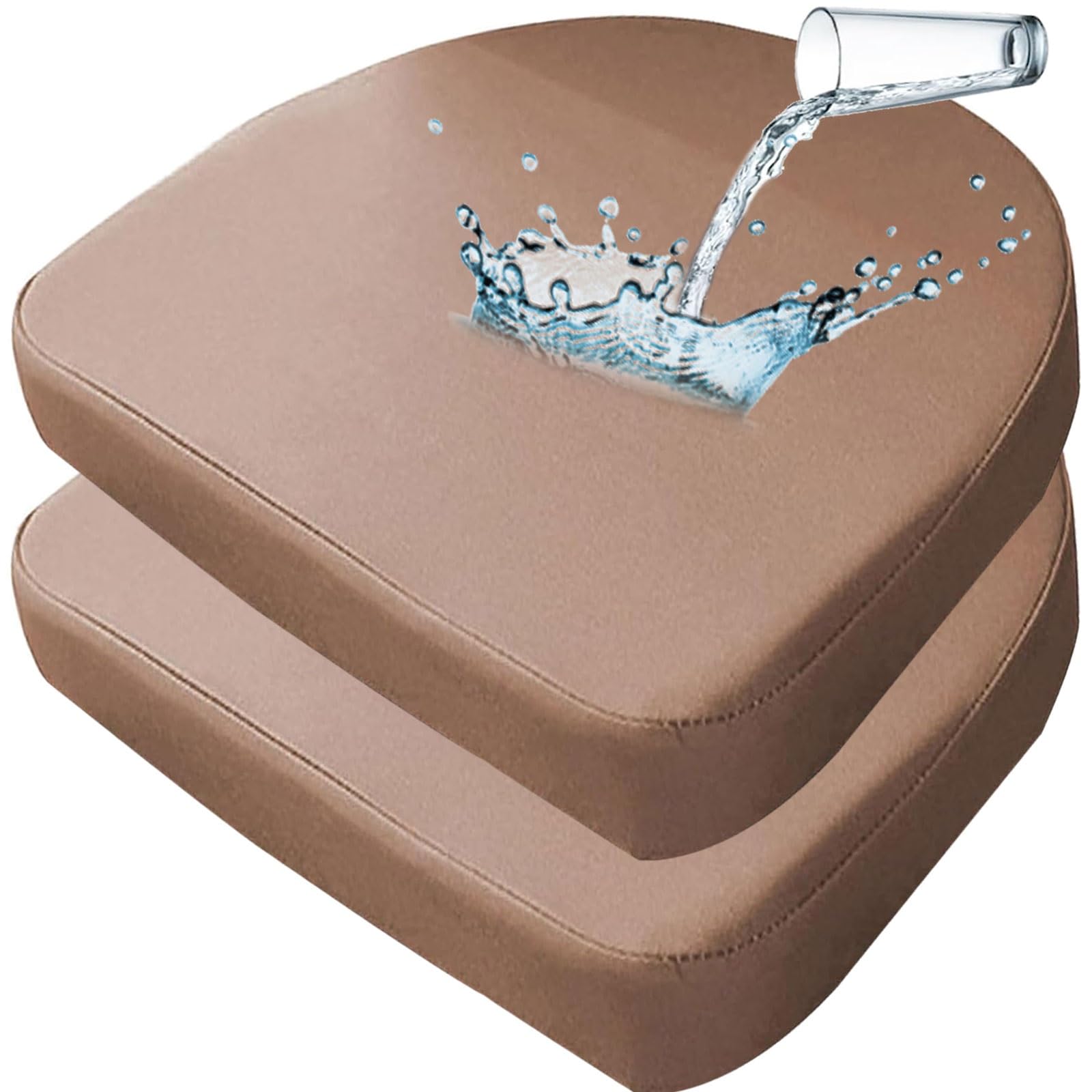 Cojín de silla impermeable para jardín y comedor interior con barra suave