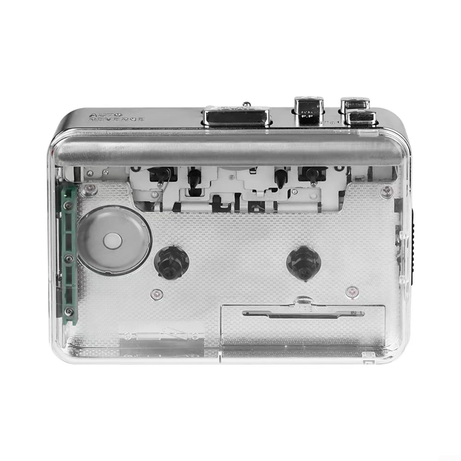 Convertisseur de cassette portable vers MP3 USB Lecteur de cassette Enregistreur Transparent