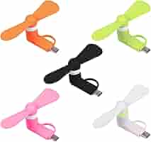 5 Ventilatori USB Per Cellulare - Mini Ventole Tipo C Portatili 2 In 1 Per Android E IPhone - Foto 8