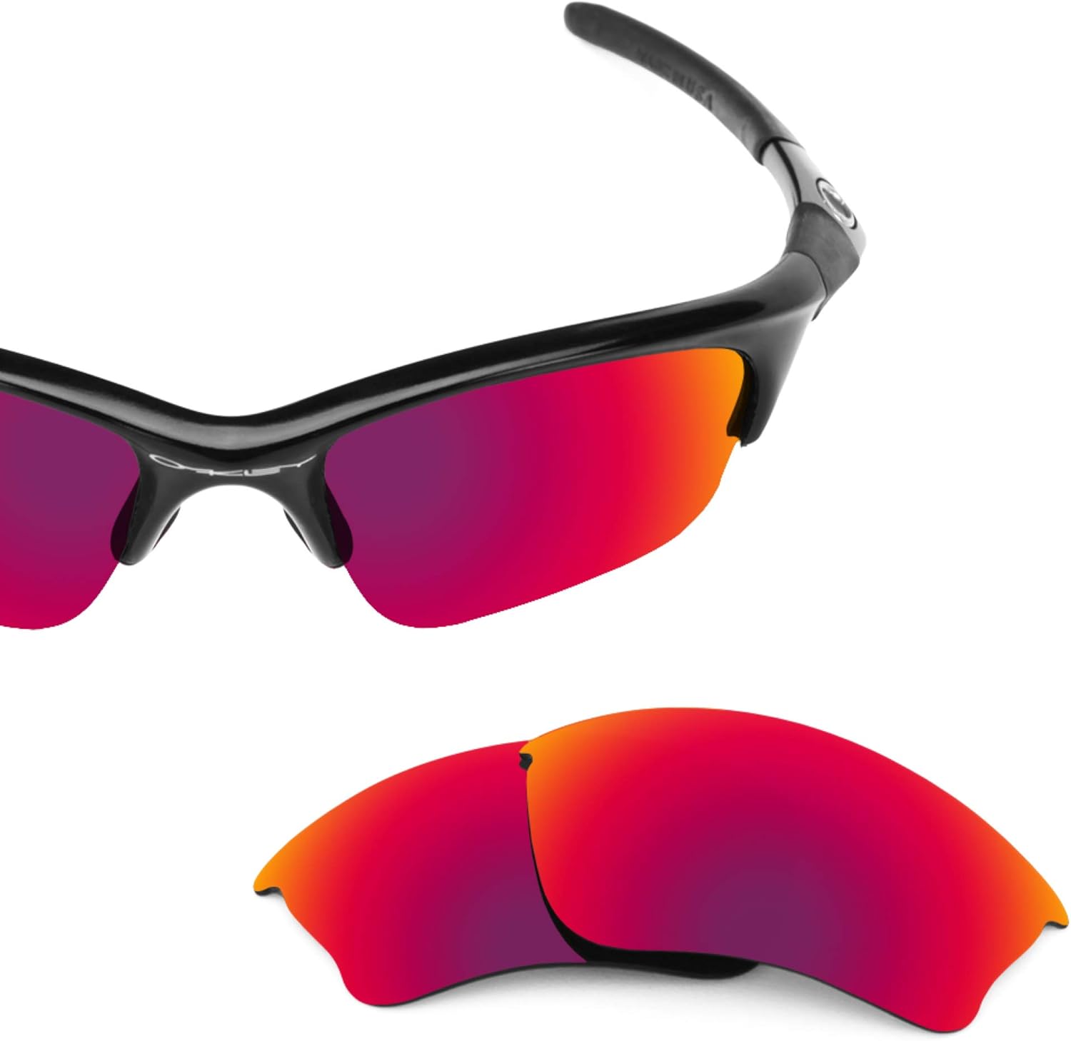 Revant Replacement Lenses for Oakley Half Jacket XLJ Sunglasses - Elite Polarized Mirrored Midnight Sun