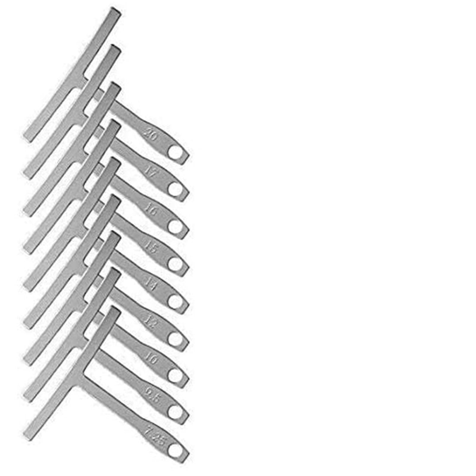 Juegos de herramientas para guitarra Kit De Herramientas Medición Guitarra Regla Altura Cuerda Curvatura Del Diapasón Cuadrado En T