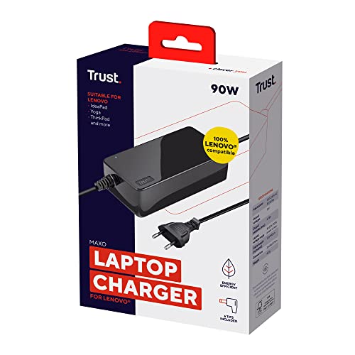 Trust Maxo Caricabatteria per Laptop da 90W a Marca Lenovo - 9