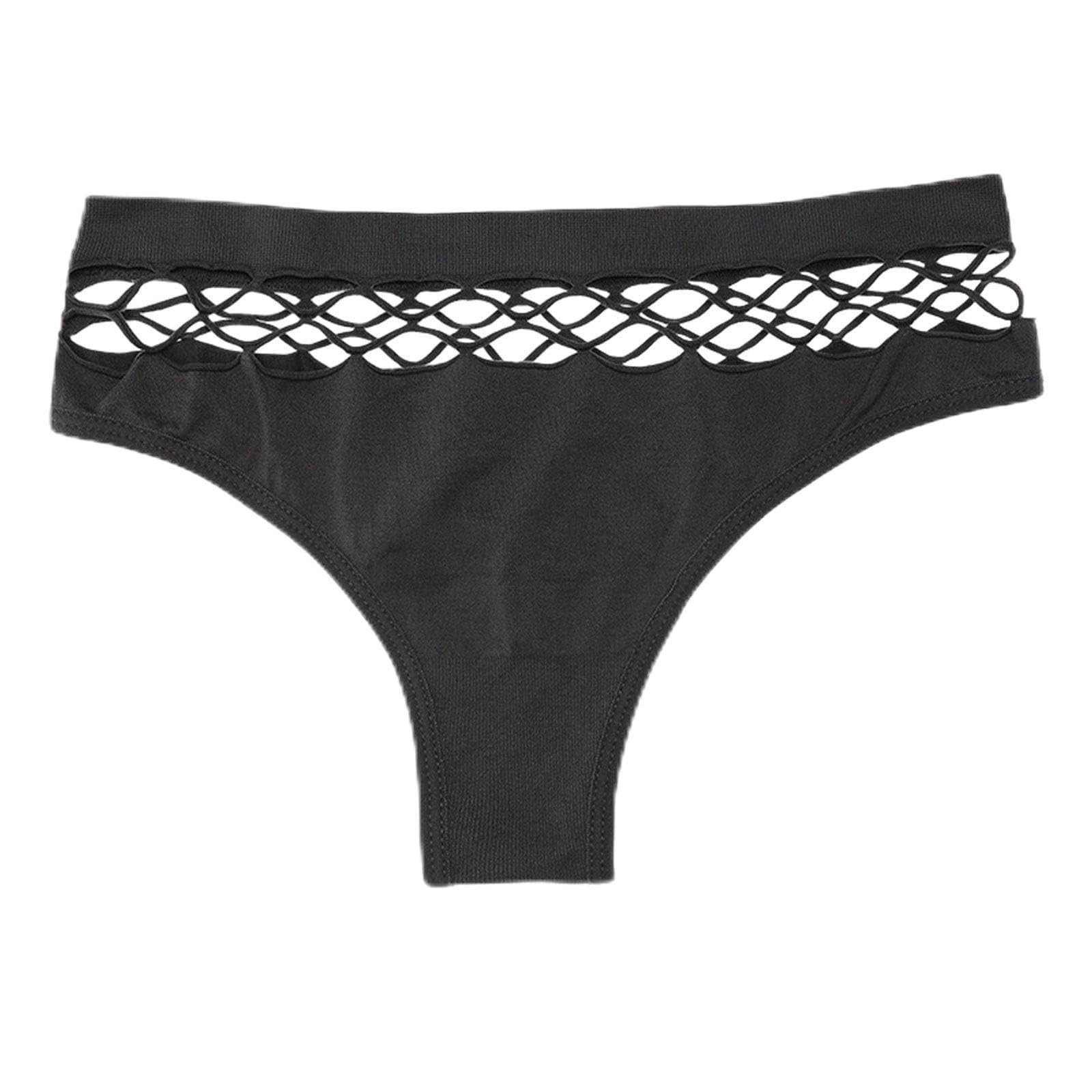 snappsy Women Underwear Elastic Comfortable Breathable Mesh Soft Girls Female Thongs M Multicolour-picture-40