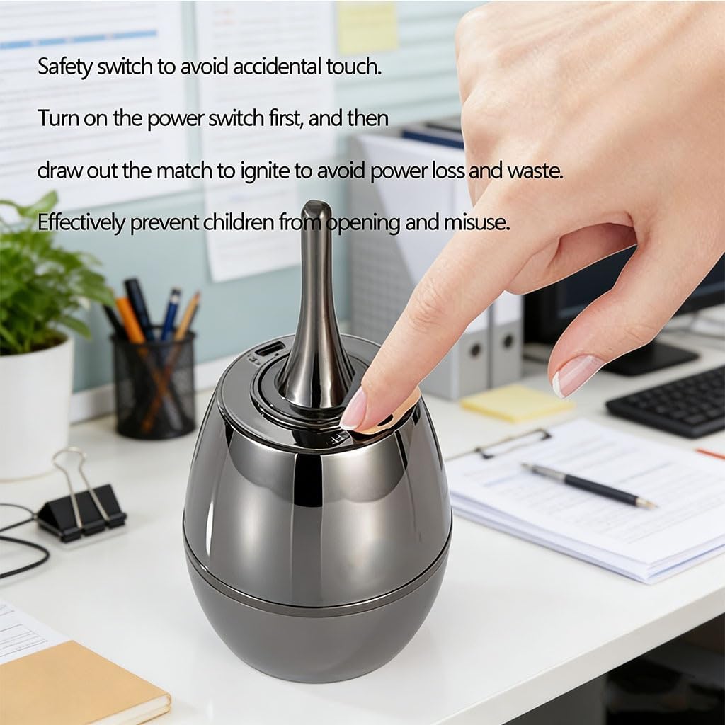 Permanent Match Lighter Kerosene Refillable USB Chargeable Electronic Lighters for Husband Father Boyfriend(Multi-Colored 1)