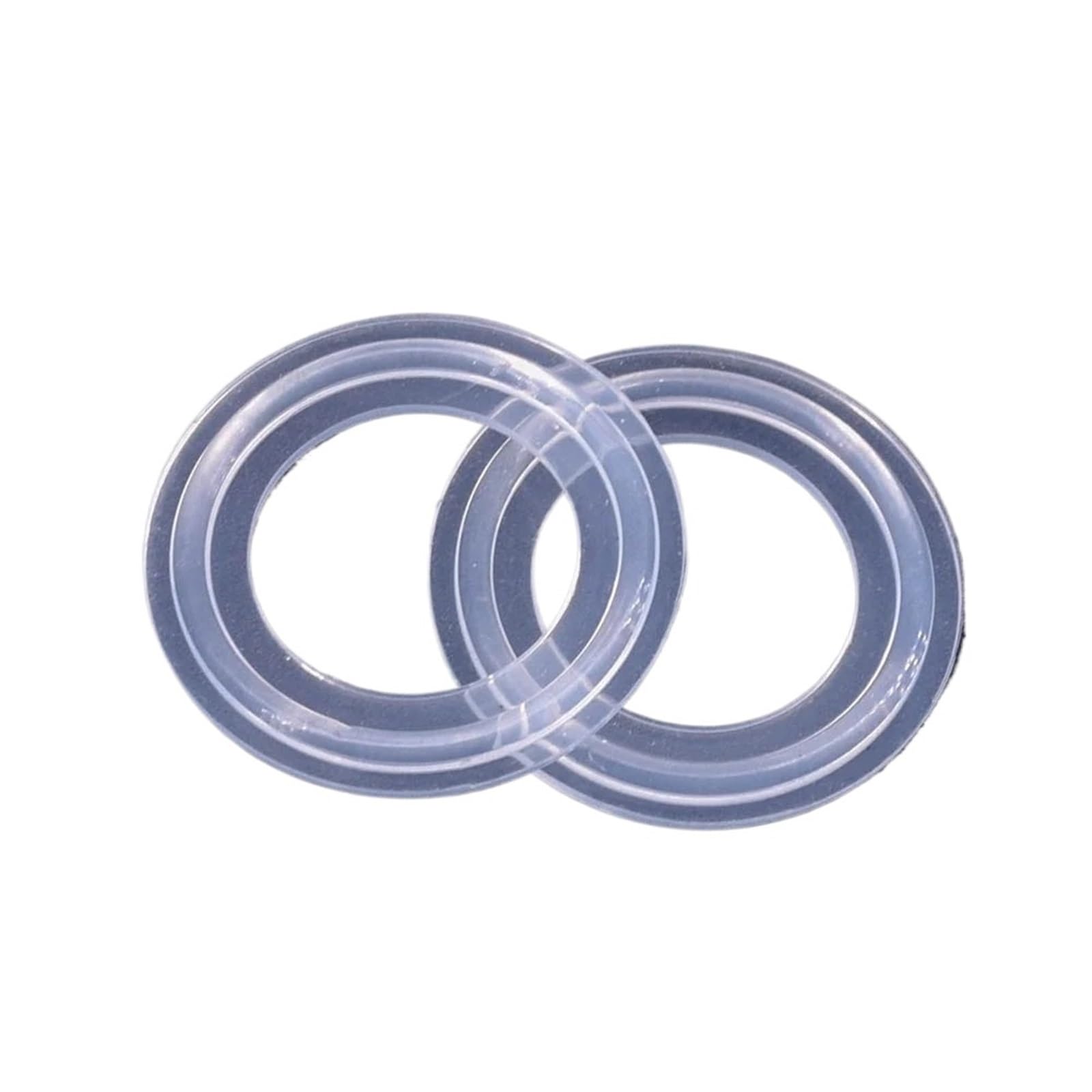 5 uds 0,5 "0,75" 1 "1,5" 2 "2,5" 3 "4" Tri abrazadera junta de sellado de silicona transparente anillo de tira (Tamaño : 219x233mm)
