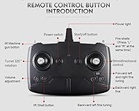 Vista 4 de POCO DIVO RC Tanque Airsoft Panzer a escala 1/24, modelo militar, vehículo infrarrojo