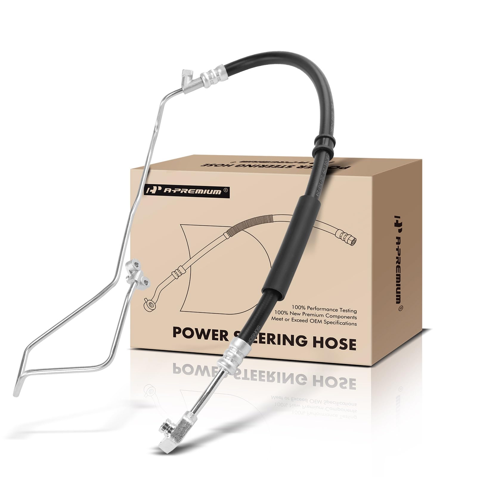A-Premium Power Steering Hose Pressure Hose Line Assembly Compatible with Acura TL 1999 2000 2001 2002 2003 3.2L, Pump To Gear/Rack Pinion, Replace# 53713S0KA04