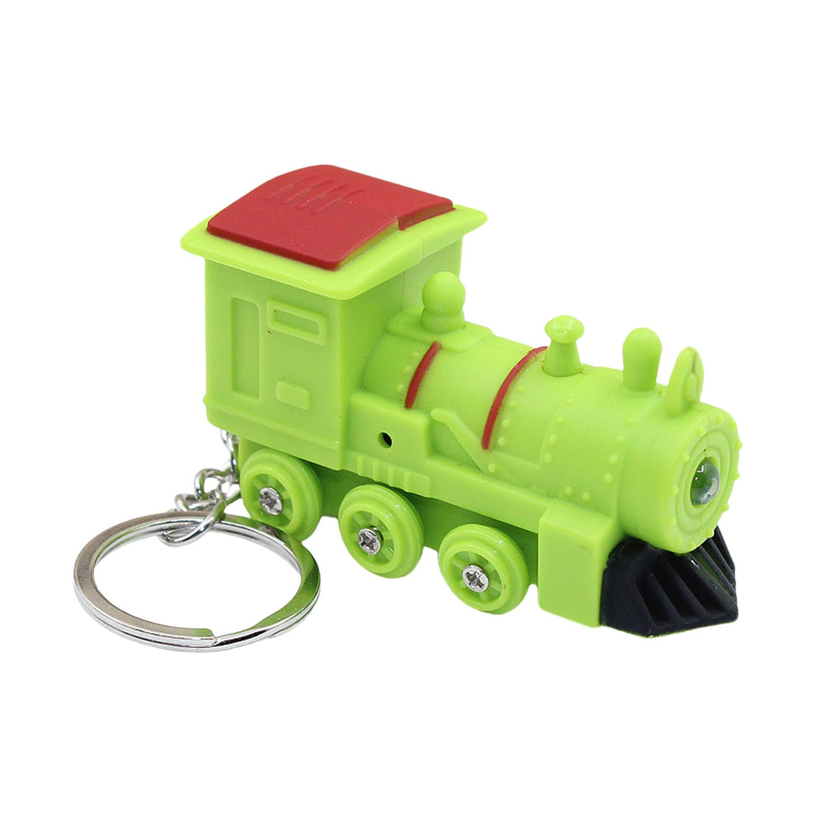 ZIDDAR Train Keychain LED Light Decorative Keychain with Sound Car Keyring Train Pendant Keyholders Hangings Ornaments Led Light Train Keyholders with Sound Bag Charm Train Car Chains
