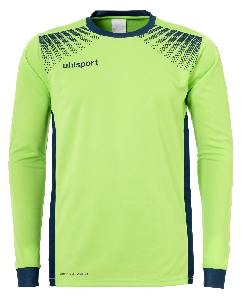 Uhlsport UHLSH Men Goal Goalkeeper Shirt Men's Goalkeeper Jersey - Flash Green/Petrol, 2XL
