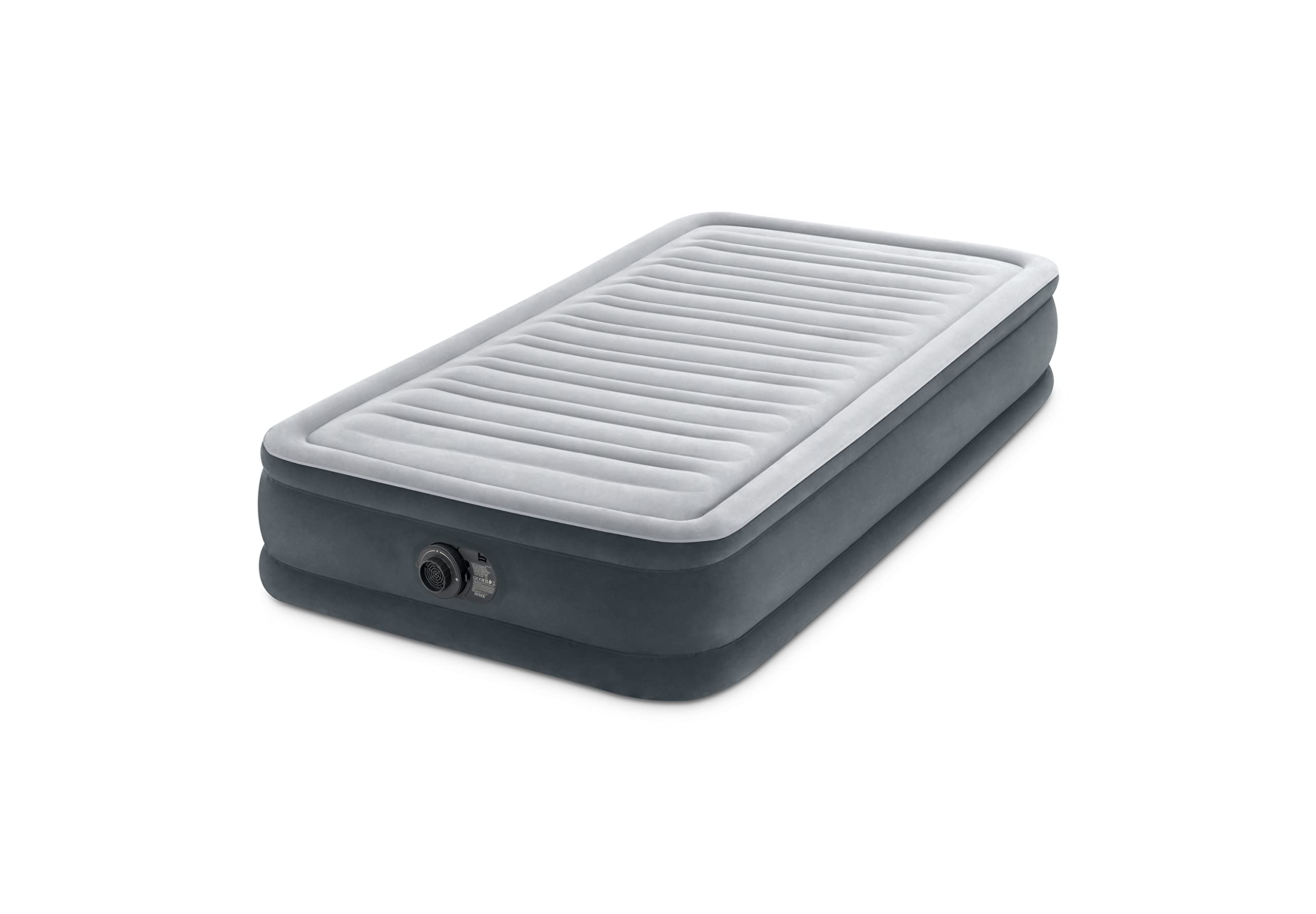 Intex 67766ND - Materasso Dura-Beam Comfort Plush Singolo con Pompa Elettrica Incorporata, 99x191x33 cm