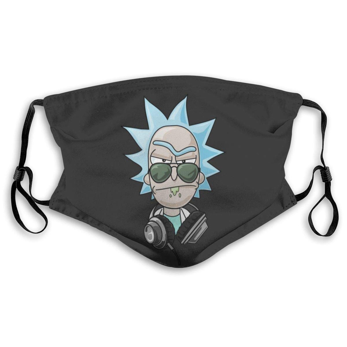 Rick-Morty Breathable Windproof Dust Mouth Cover Face Mas-k with Filter for Adults Kids