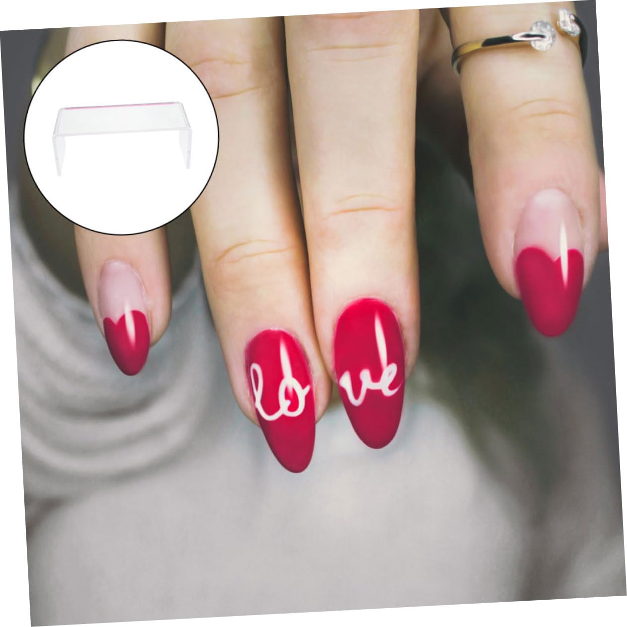 Cuscinetto Manicure Acrilico Bianco, Poggia Mani per Polso | Uso Salone e Manicure, Supporto Stabile del Polso, Portatile e Comodo, Protegge Piano da Polvere