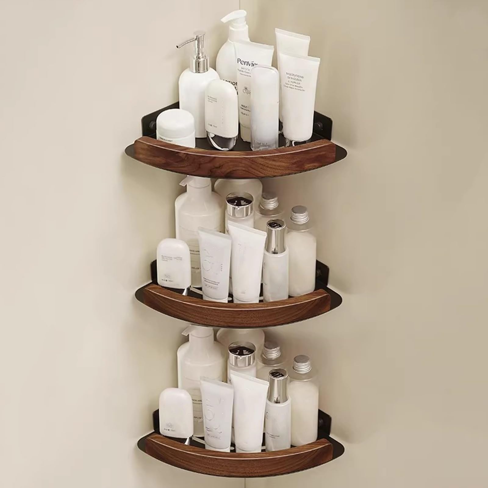 Estante Ducha Esquina Rinconera, Estante ducha sin taladrar, Organizador Baño Acero Inoxidable, para ducha, cocina, baño(30.5 * 3 * 3)