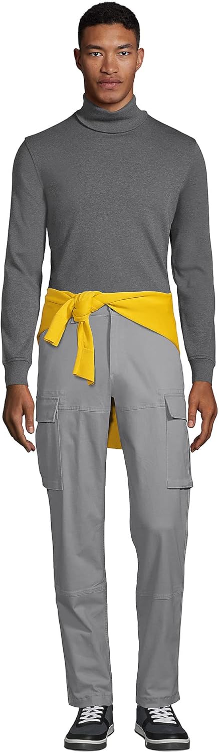 Lands' End Men's American-Grown Supima Cotton Turtleneck Shirt - Image 4