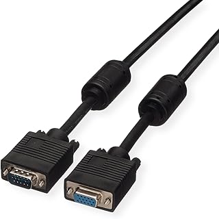 Roline 6m HD15 M-HD15 F VGA Cable with Ferrite