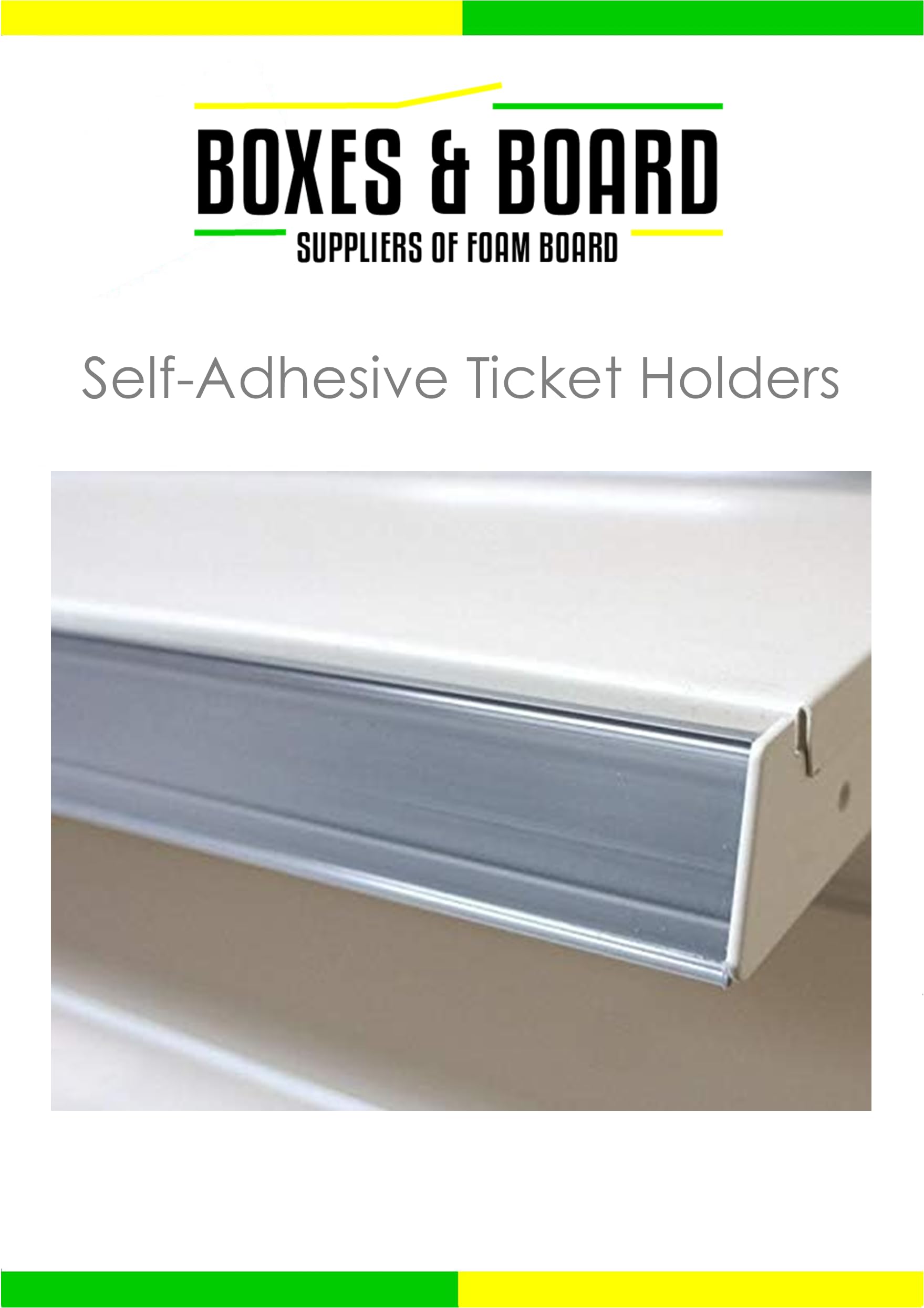 Self-Adhesive Ticket Holders, 38mm x 500mm, EPOS Strip (Pack 10)
