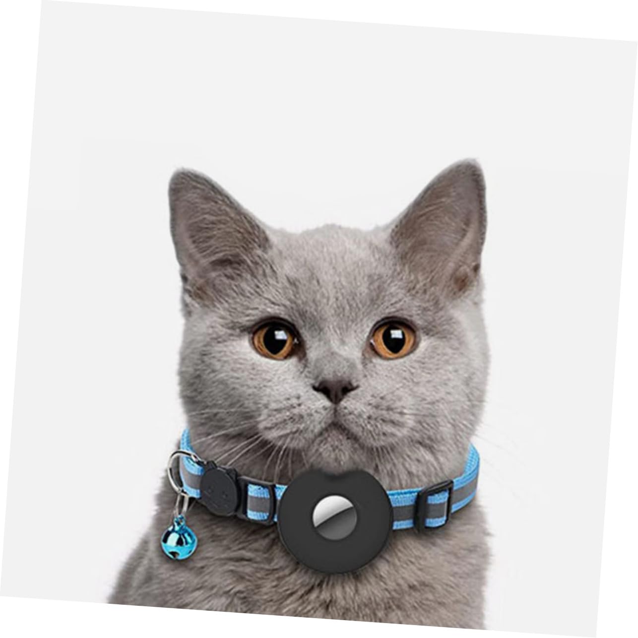 Happyyami 4pièces Collier pour Chat Réfléchissant avec Cloche Et Design De Traçage Et Sécurité Optimale Accessoire Léger pour Chats Et Petits Chiens