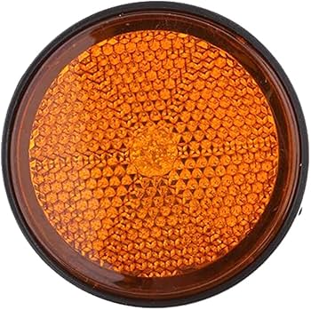 Amazon | chengcheng 自転車リフレクター オレンジ 丸型 2個入り