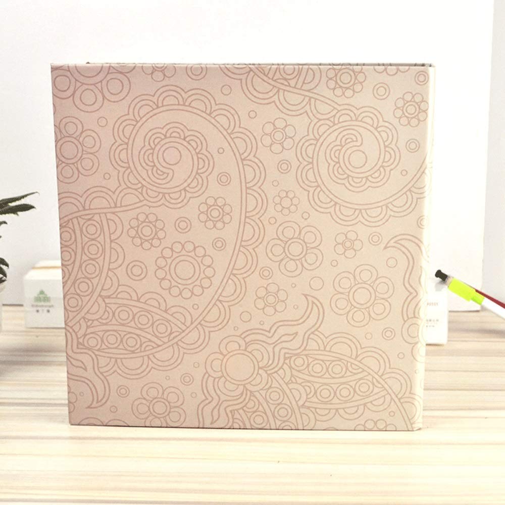 Album - modny album do scrapbookingu z tkaniną ze stronami z otwieraniem zdjęć lepki typ scrapbooking