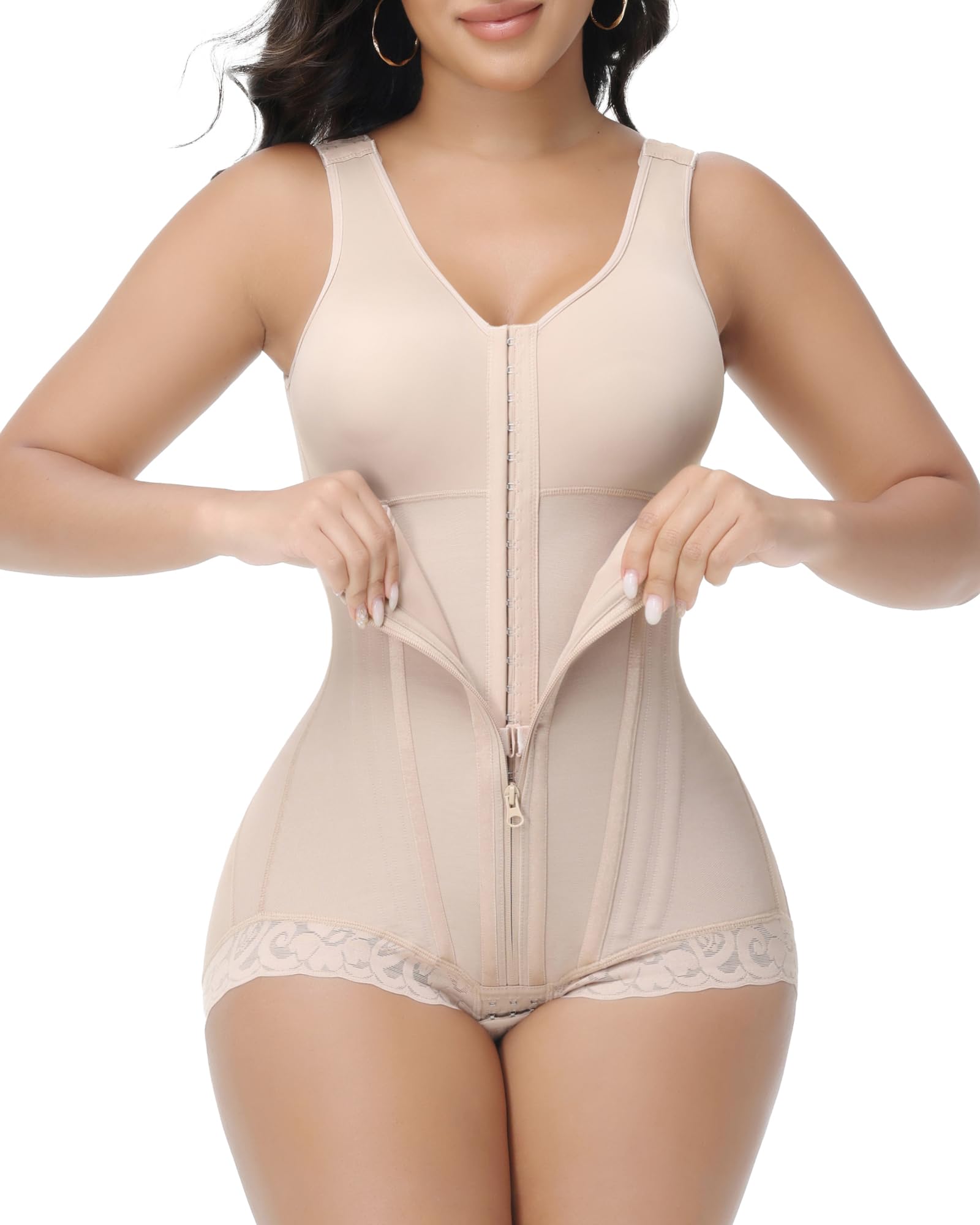 SHAPSHE Fajas Colombianas Moldeadoras postoperatorias etapa 1/2/3 de alta compresión Prenda moldeadora de cuerpo completo para mujer