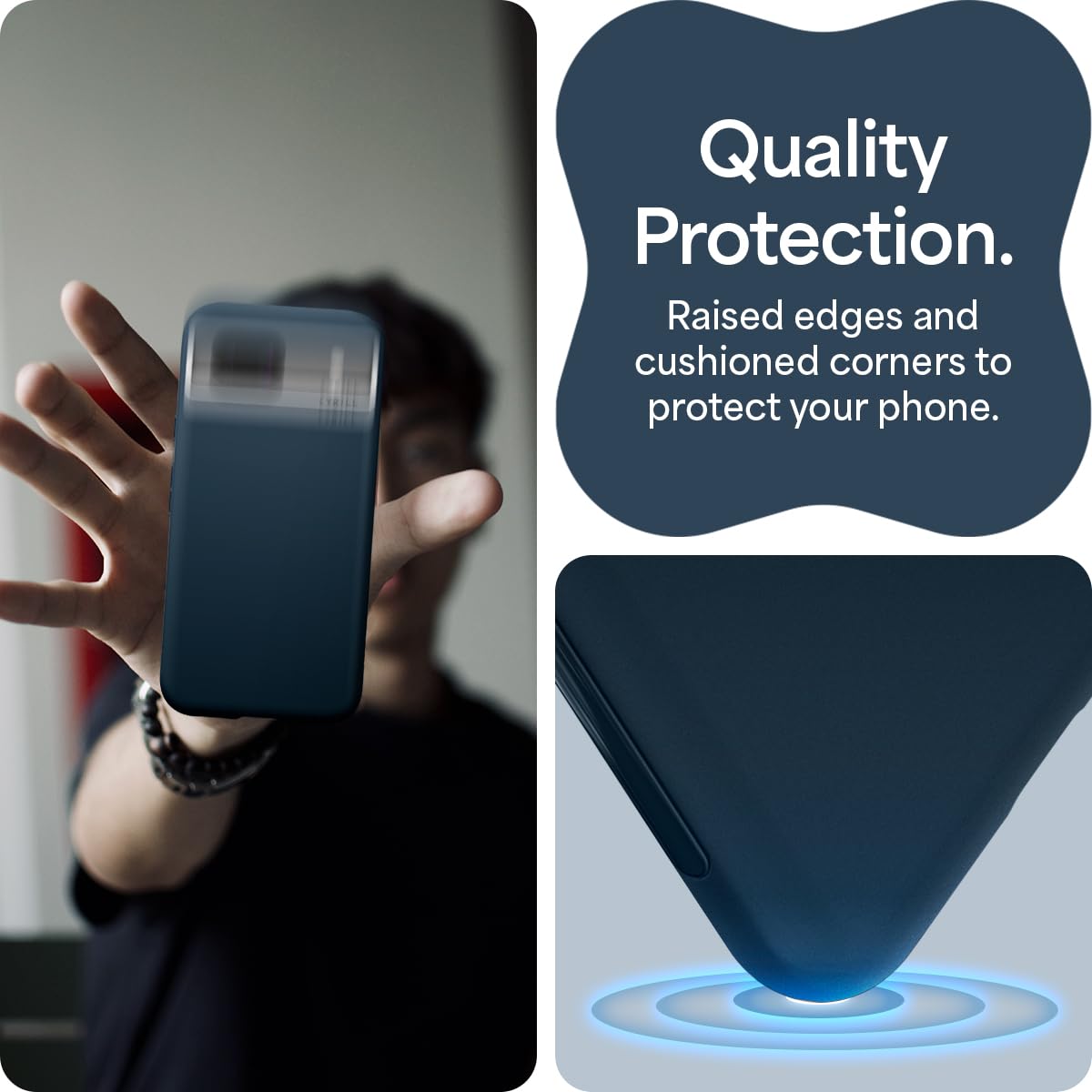 CYRILL Spigen Ultra Color Back Cover Navy Blue Case for Google