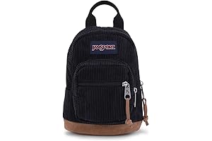 JanSport Right Pack Mini Expressions Backpack: Unparalleled Style in Durable Black Corduroy