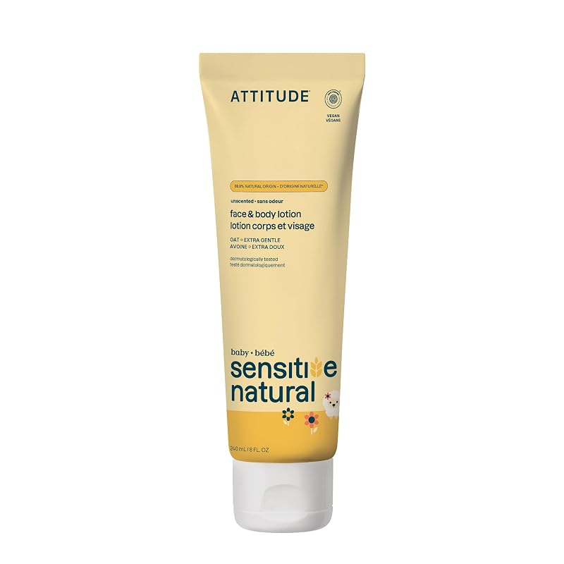 Loção corporal infantil sem fragrância BIO SPECTRA ATTITUDE, 240 mL