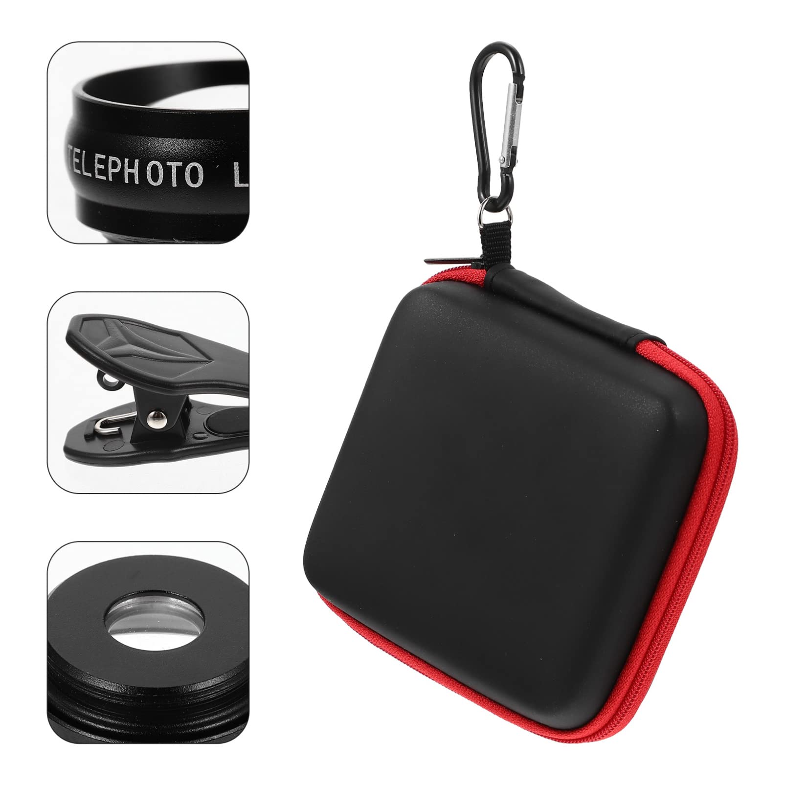 WOONEKY Obiettivo Macro Grandangolare Per Telefono Cellulare Kit Lenti Vetro e Lega Di Alluminio Clip Inclusa Per Scatti Dettagliati e Ampio Campo Di Vista
