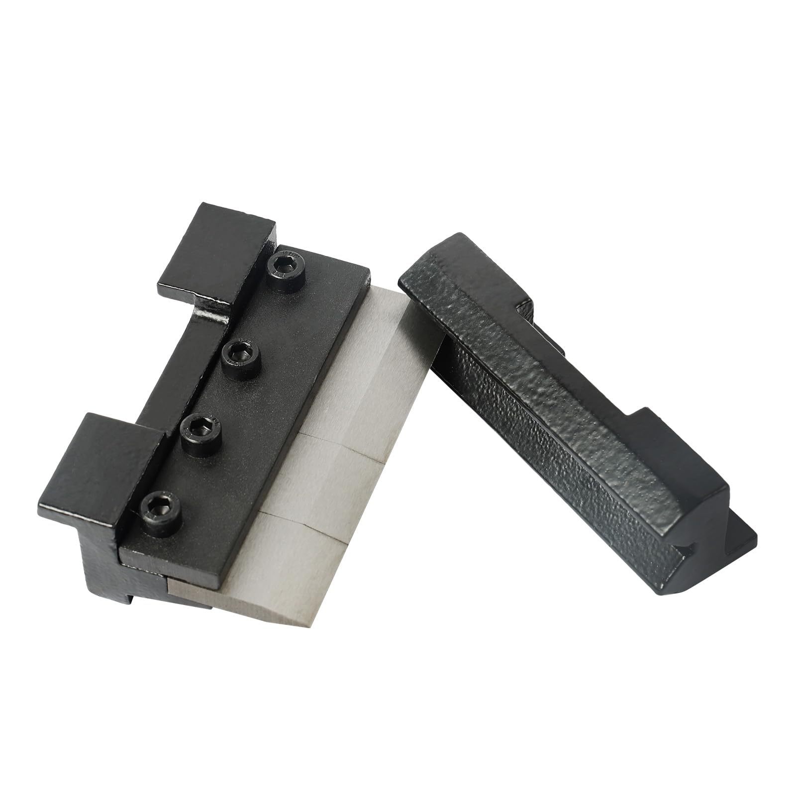 KAKA INDUSTRIAL Vise Mount Metal Brake Bender,4-Inch(100mm) Magnetic Vise for 14Ga. (2mm) Steel & 1/8" Aluminum, Quick-Release with for DIY Metalworking & Small Box Fabrication BDS-4