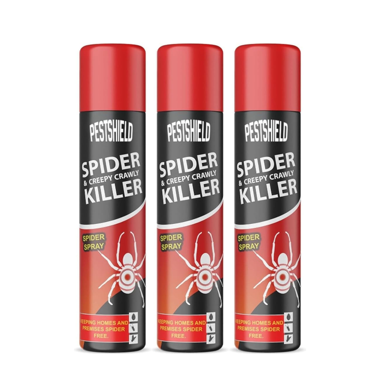 3x3 x Spider & Creepy Crawly Insect Killer Spider Spray No More Spiders 200ml New.