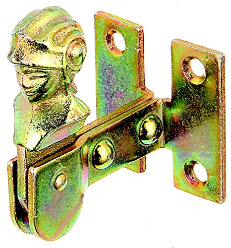 Preisvergleich Produktbild GAH-Alberts 314842 Fensterladen-Feststeller, Frauenkopf, zum Anschrauben, galvanisch gelb verzinkt, 35 mm / 47 x 42 mm