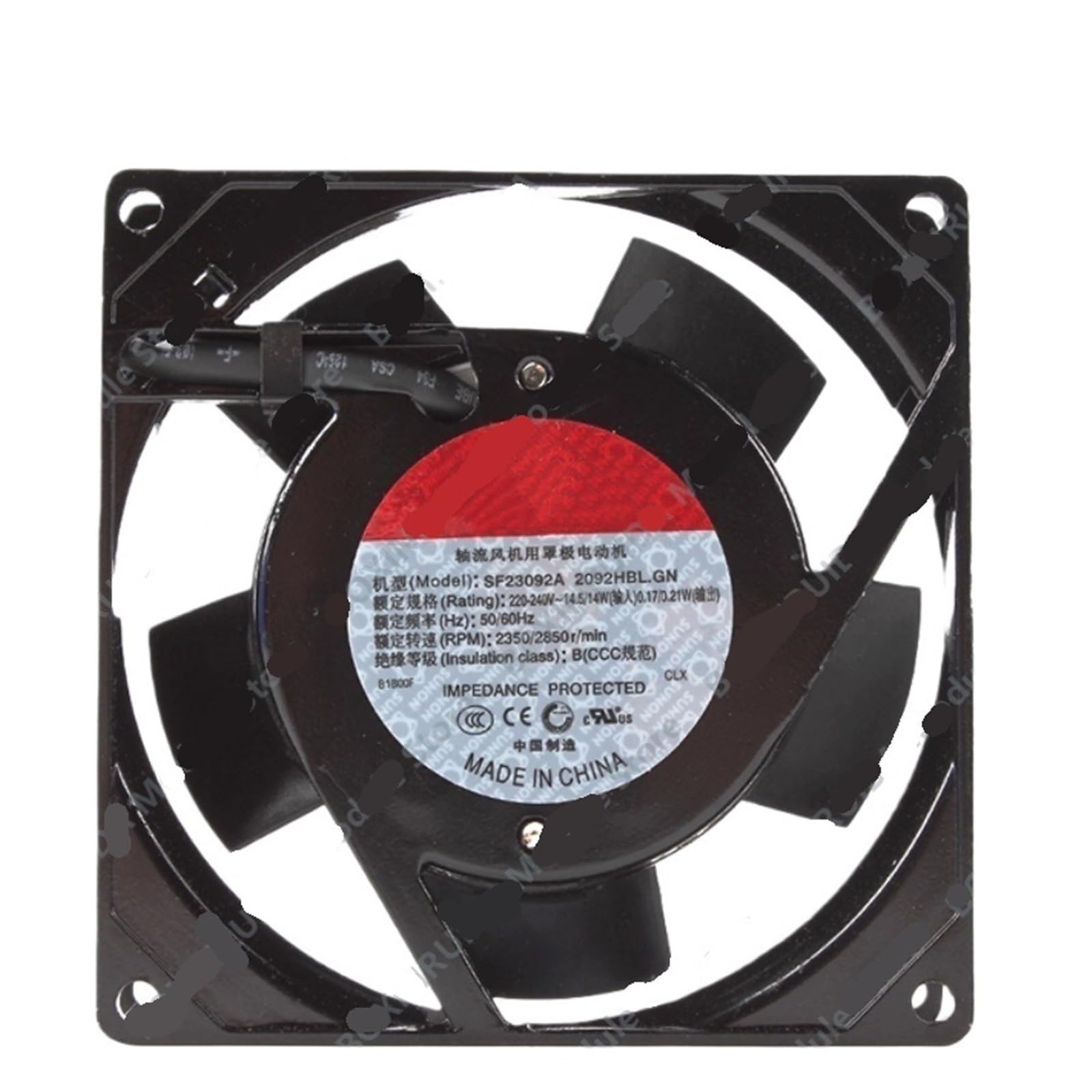 Ventilateur silencieux SF23092A 2092HBL.GN pour atelier et bureau