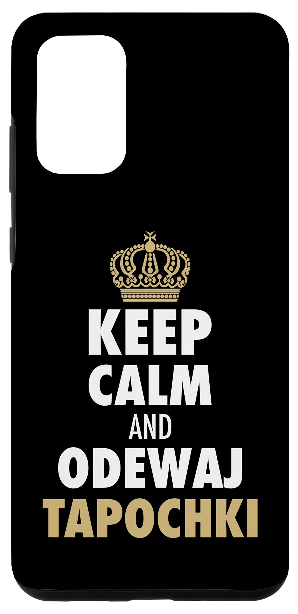 Galaxy S20+ Babushka Slippers Grandma Soviet Russia Keep Calm Tapochki Case