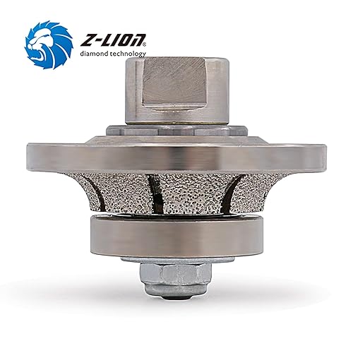 Vista 19 de Z-LION B25 1 "diamante mano perfil rueda router bit medio perfiler rueda para granito concreto mármol borde con 5/8 "-11 rosca