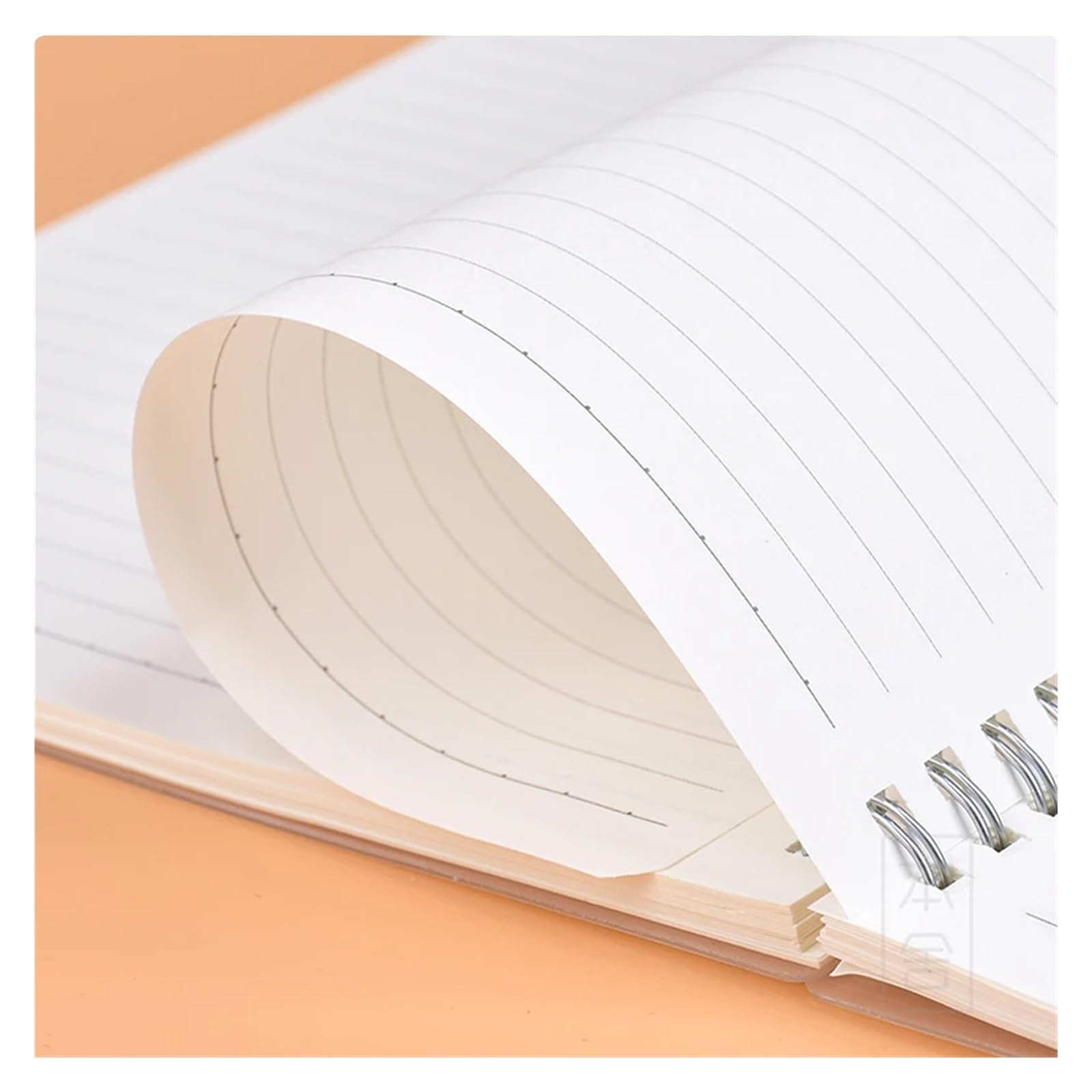Cuaderno Espiral Cuaderno de notas con correa, libreta, cuaderno, agenda, cuadrícula, puntos, papel blanco transparente, tamaño A4/B5/A5/A6(Grid,A4 21.2x29cm)