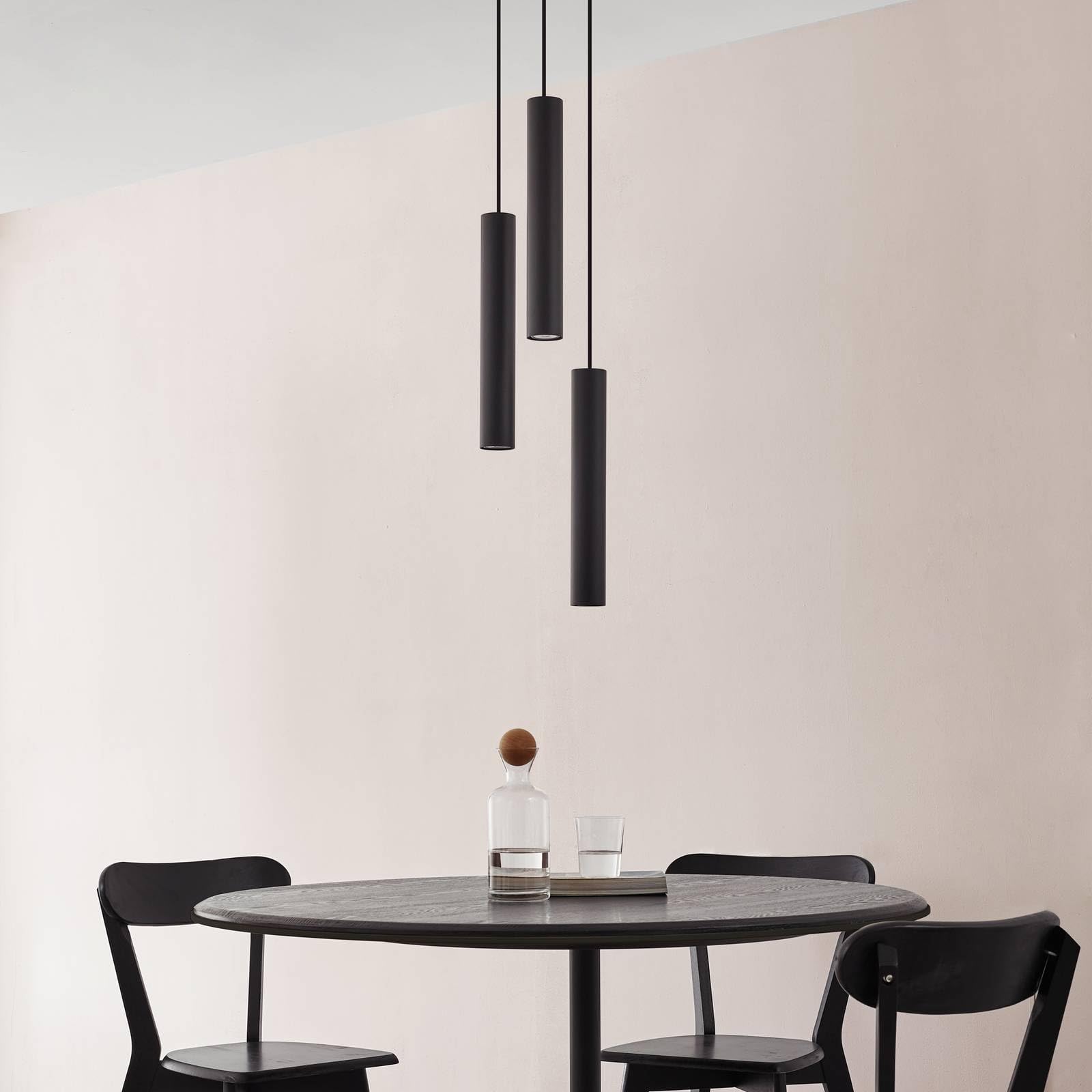 Lindby Lampada a sospensione dimmerabile (Moderno) colore Nero, in Metallo ad es. Soggiorno & Sala da pranzo lampada soffitto plafoniera illuminazione
