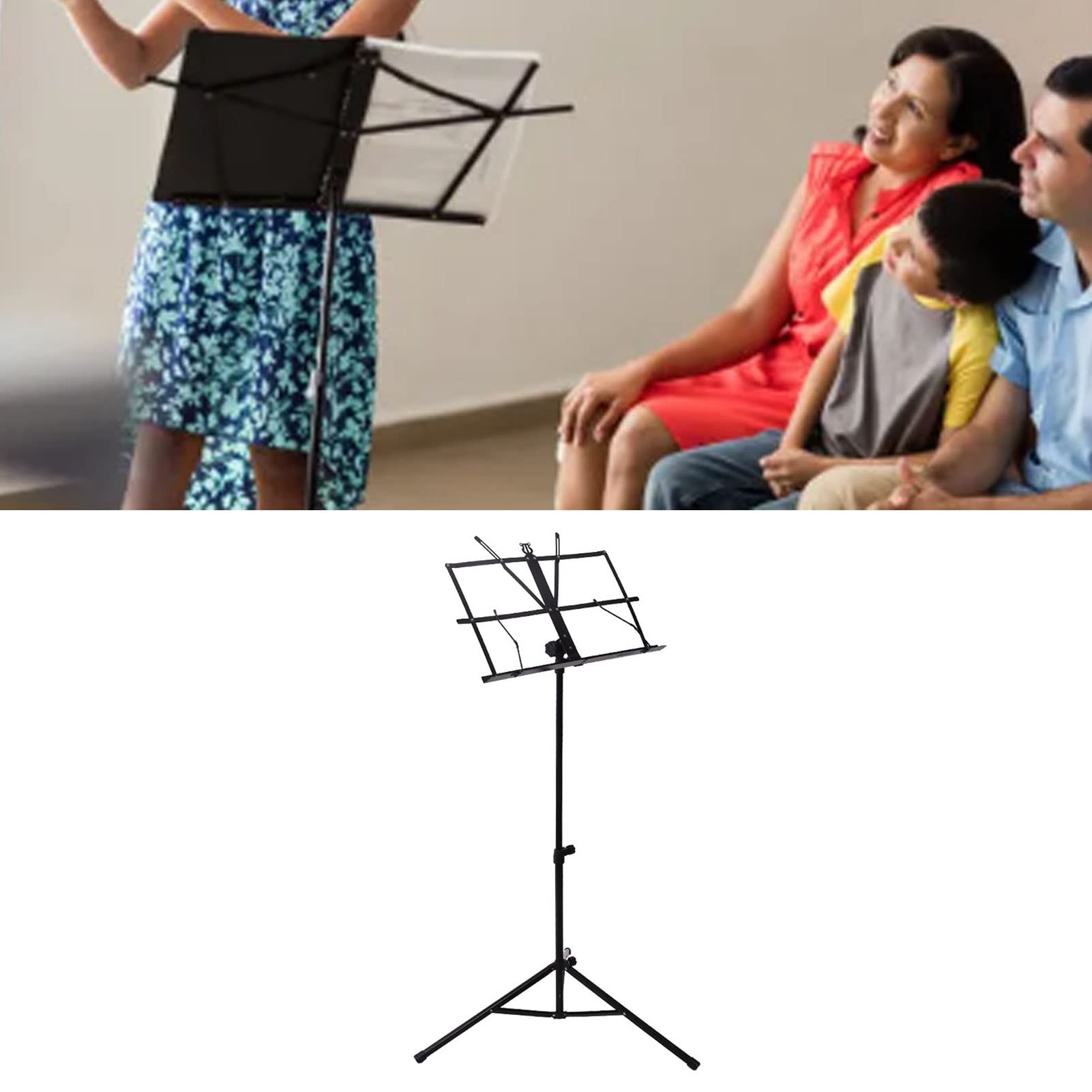 Pupitre, Pupitre Peu Encombrant, Stable et Pliable pour les Concerts