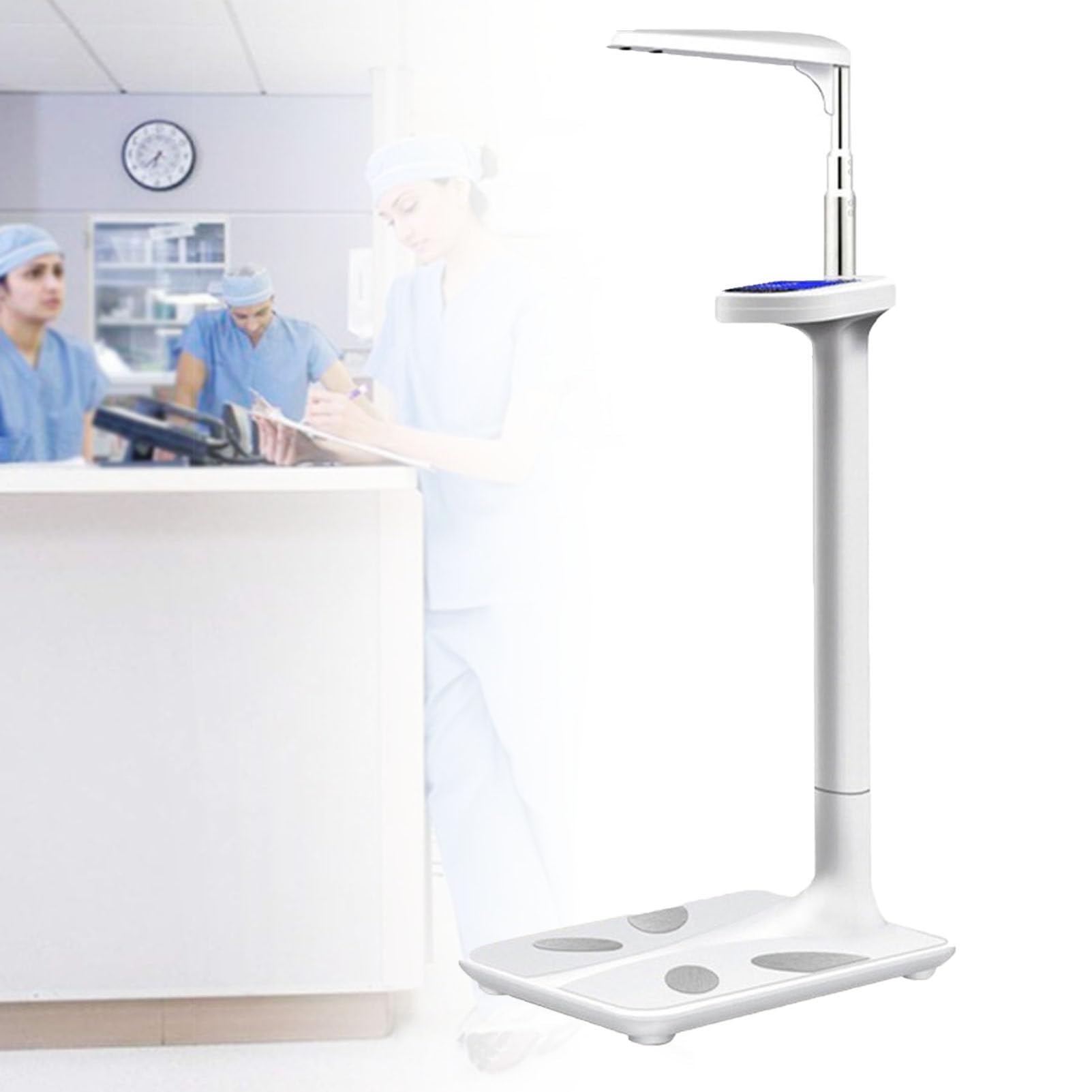 MYUYEE Digital Scales For Body Weight Professional Multifunctional Scale Professional Doctor Office Scale For Measure Height 440Lbs Capacity,Body