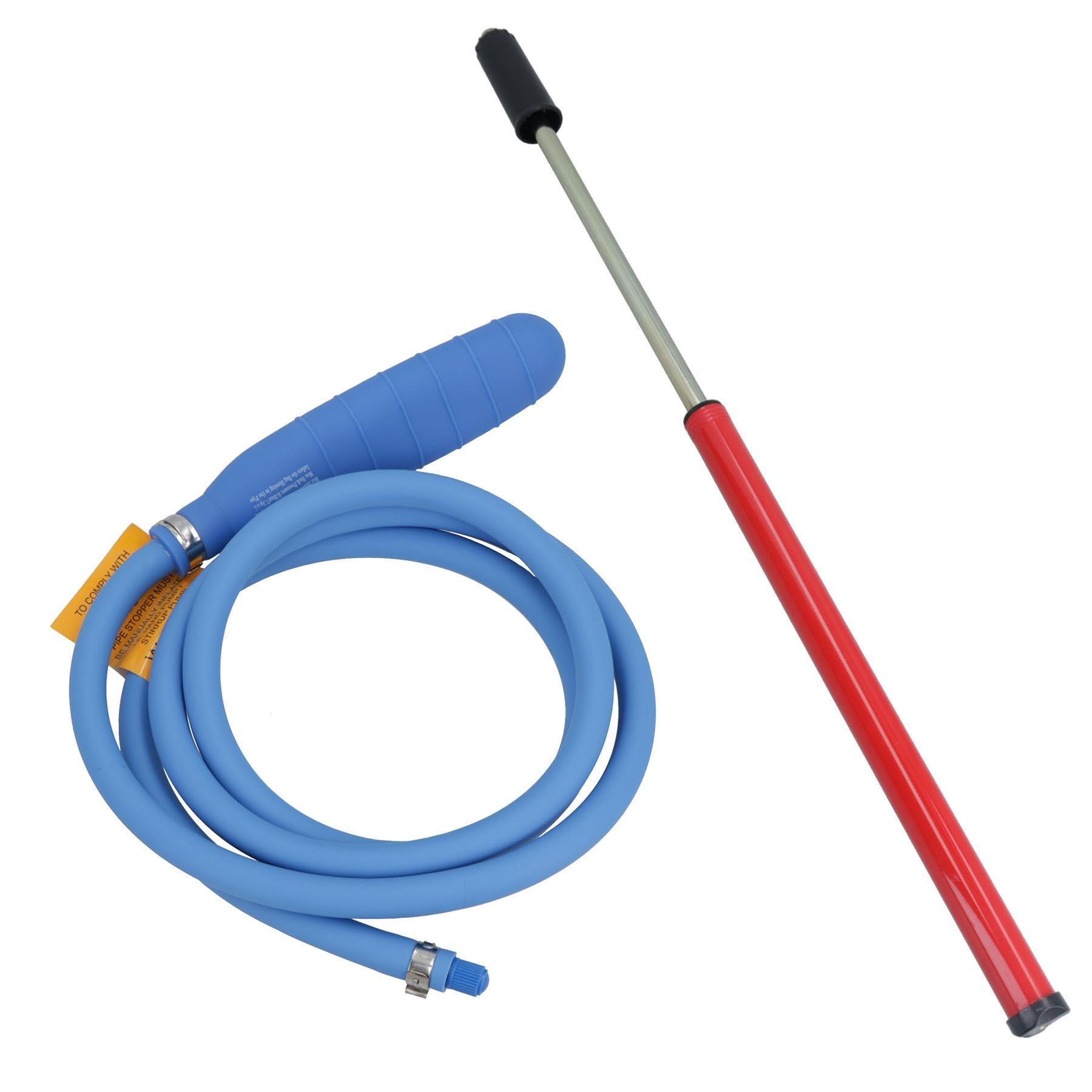 PVC Sealing Inflatable Test Air Bag 1.5" (40mm) Drain Pipe Bung & Hand Pump