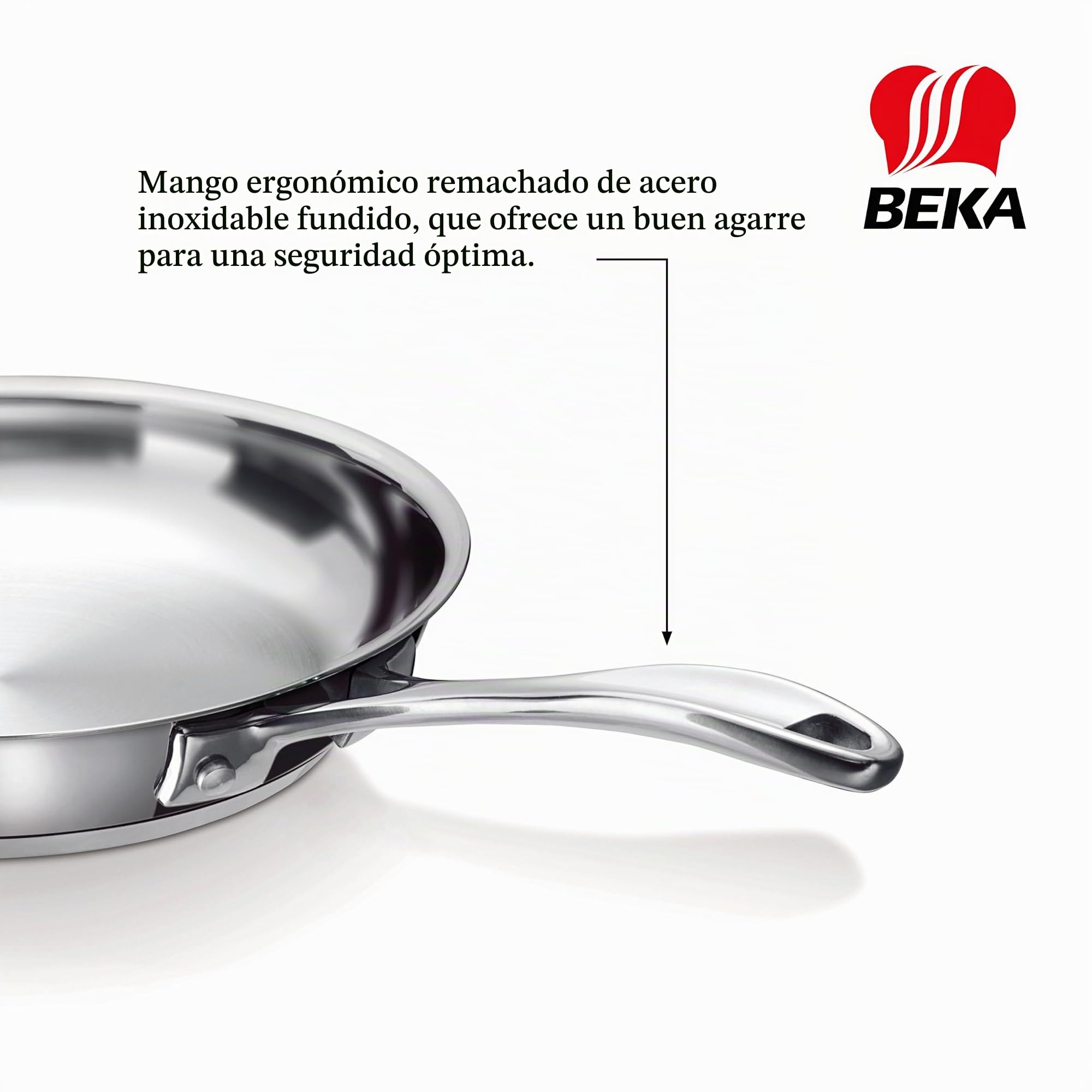 Beka Chef Sarten Acero Inoxidable 30 cm