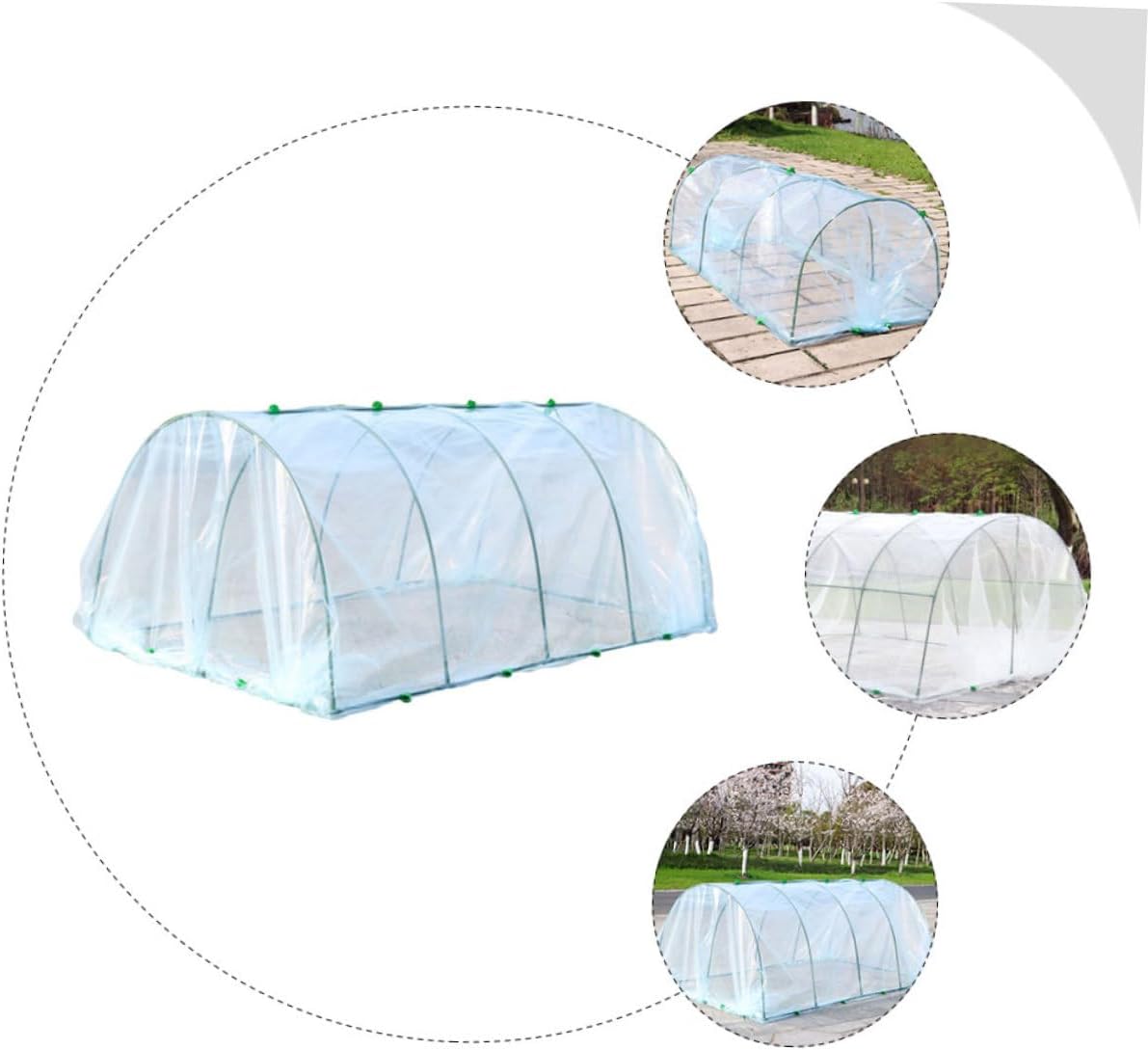 POPETPOP Greenhouse Support Bracket Plant Cover Frost Plant Covers Garden for Raised Beds DIY Greenhouse Accessory Safe Plastic Material
