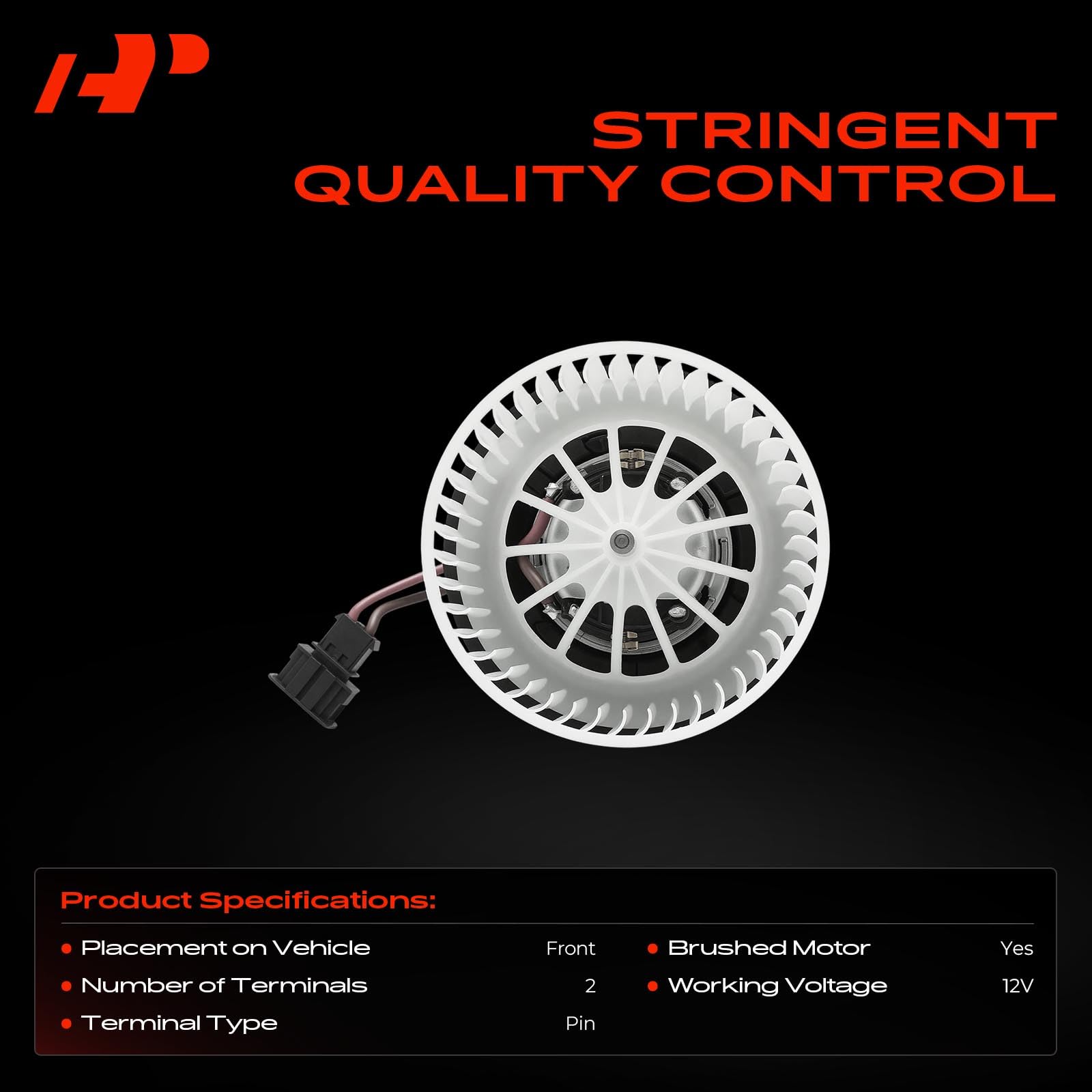 A-Premium Motor de ventilador delantero HVAC con jaula de ventilador | Compatible con Volvo XC60 S60 S80 V70