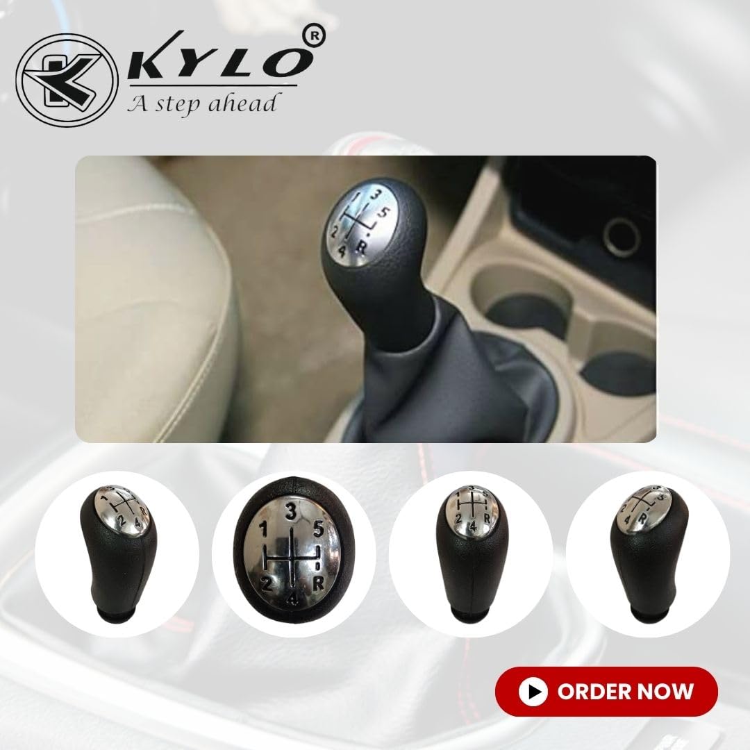 KYLO Car Gear Knob| Gear Shifter for Effortless Shifting | Specific Fit and Durable Build for Enhanced Driving Comfort and Control (Gear KNOB LGC (Black Letters)) - Image 6 thumbnail