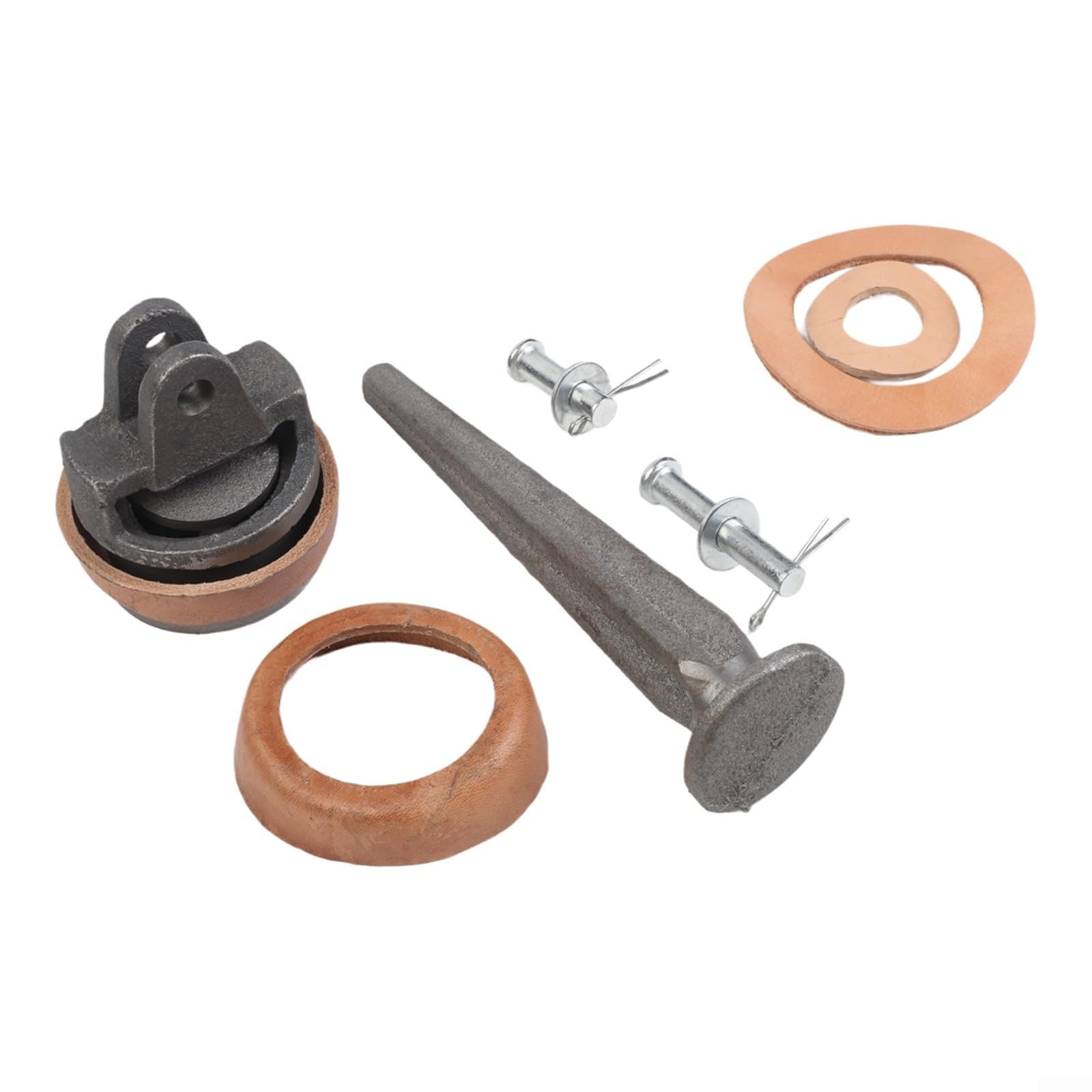 Kit pistone di ricambio per pompa manuale tipo 75 con vite valvola, manicotto in ecopelle e guarnizione, pistone in ghisa grigia per una manutenzione e una tenuta efficienti, kit completo di