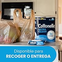 Vista 8 de Cottonelle Papel Higiénico Ultra Limpio con Textura de Ondas de Limpieza Activa, Papel de Baño Resistente, 24 Rollos Mega Familiares = 132 Rollos