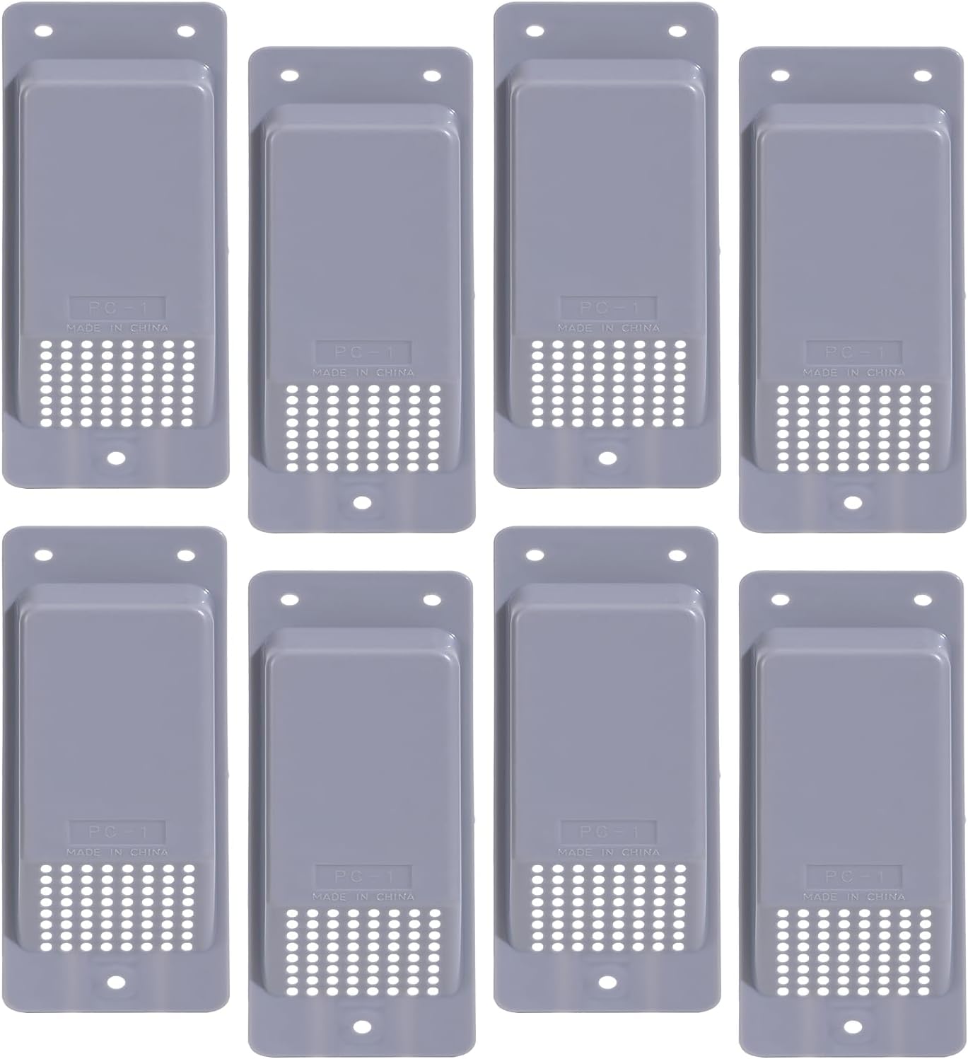 Shipping Container Air Vent Kit Heavy Duty Shipping Container Accessories Cross Flow Ventilation Kit Reduce Heat Humidity Pressure Condensation Add Air Flow for Cargo (8 Pack Grey)