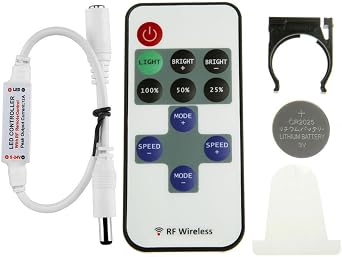 Lighting EVER Le mini 6 A uzaktan kumanda için tek renkli LED şerit, RF dimmer 12 V DC LED Lichtstreifen, kablosuz Controller için tüm kısılabilir 5050 3528 LED şeritler için